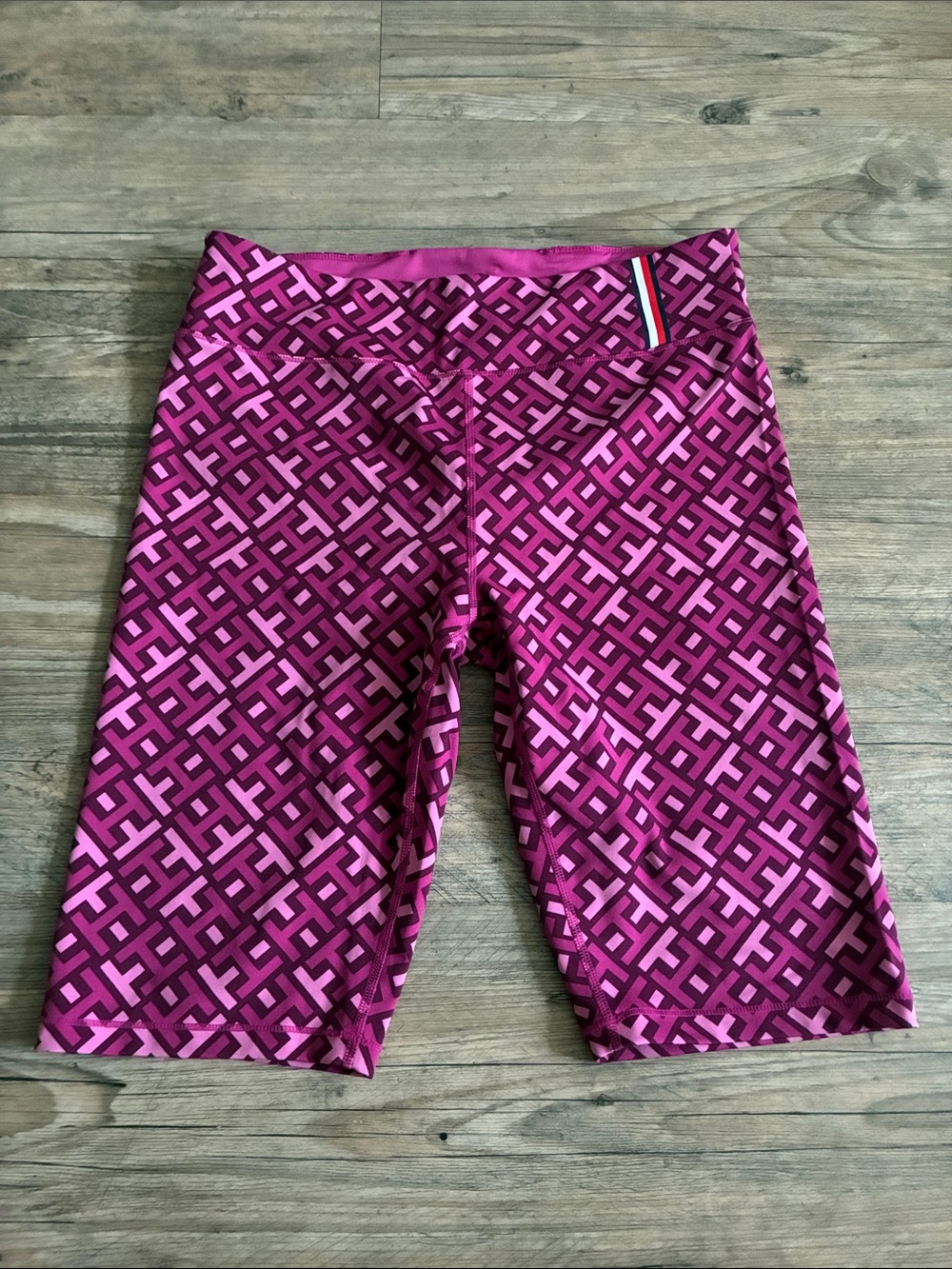 Tommy Hilfiger Pink Patterned Active Bike Shorts